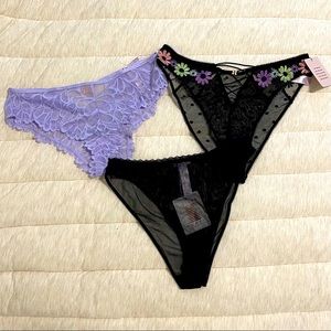 Savage X Fenty bundle of 3 size Medium Panties